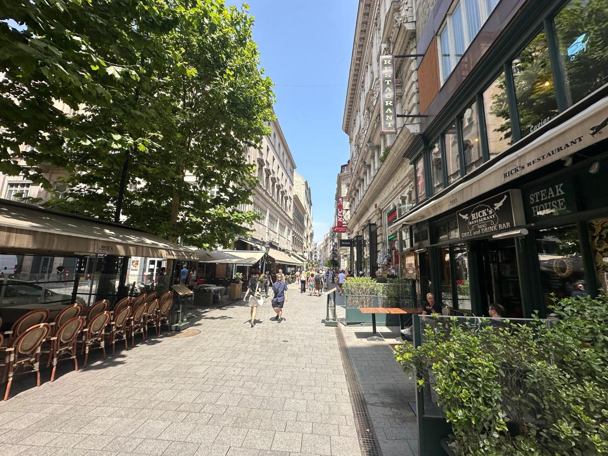 Bright Apartment In The Most Beautiful Street Of Budapest Vaci Street, Fashion Street Bagian luar foto